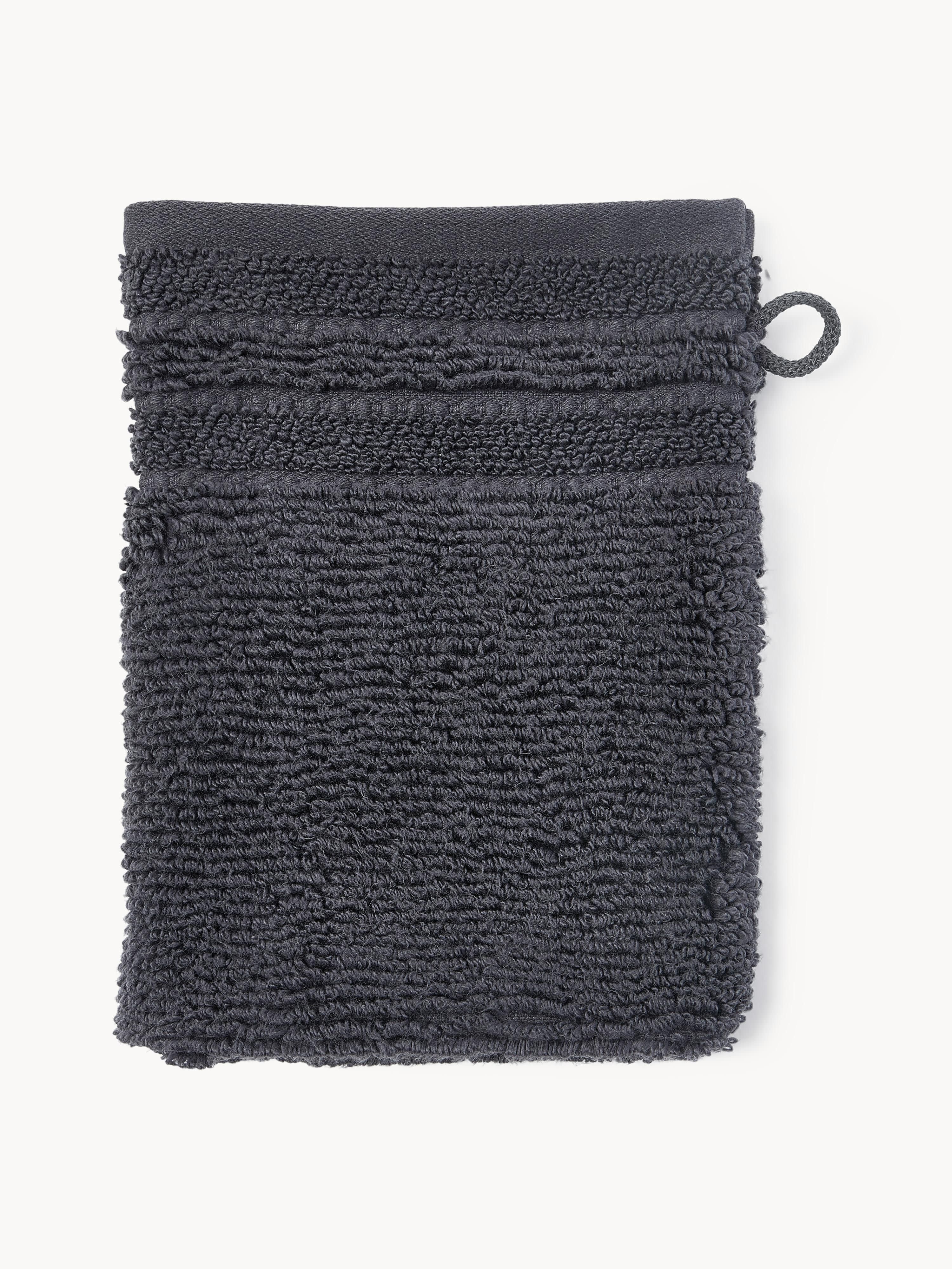 Washandjes Luxe met gestreepte rand, 2 stuks