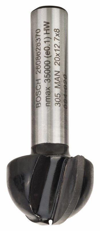 Bosch 2608628370 Halfrondprofielfrees HM 20x13x8