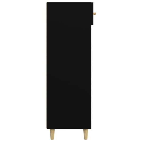 vidaXL Skoskap svart 60x35x105 cm konstruert tre