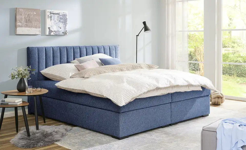 Boxbett Diablo Blau H3 Bonnellfederkern