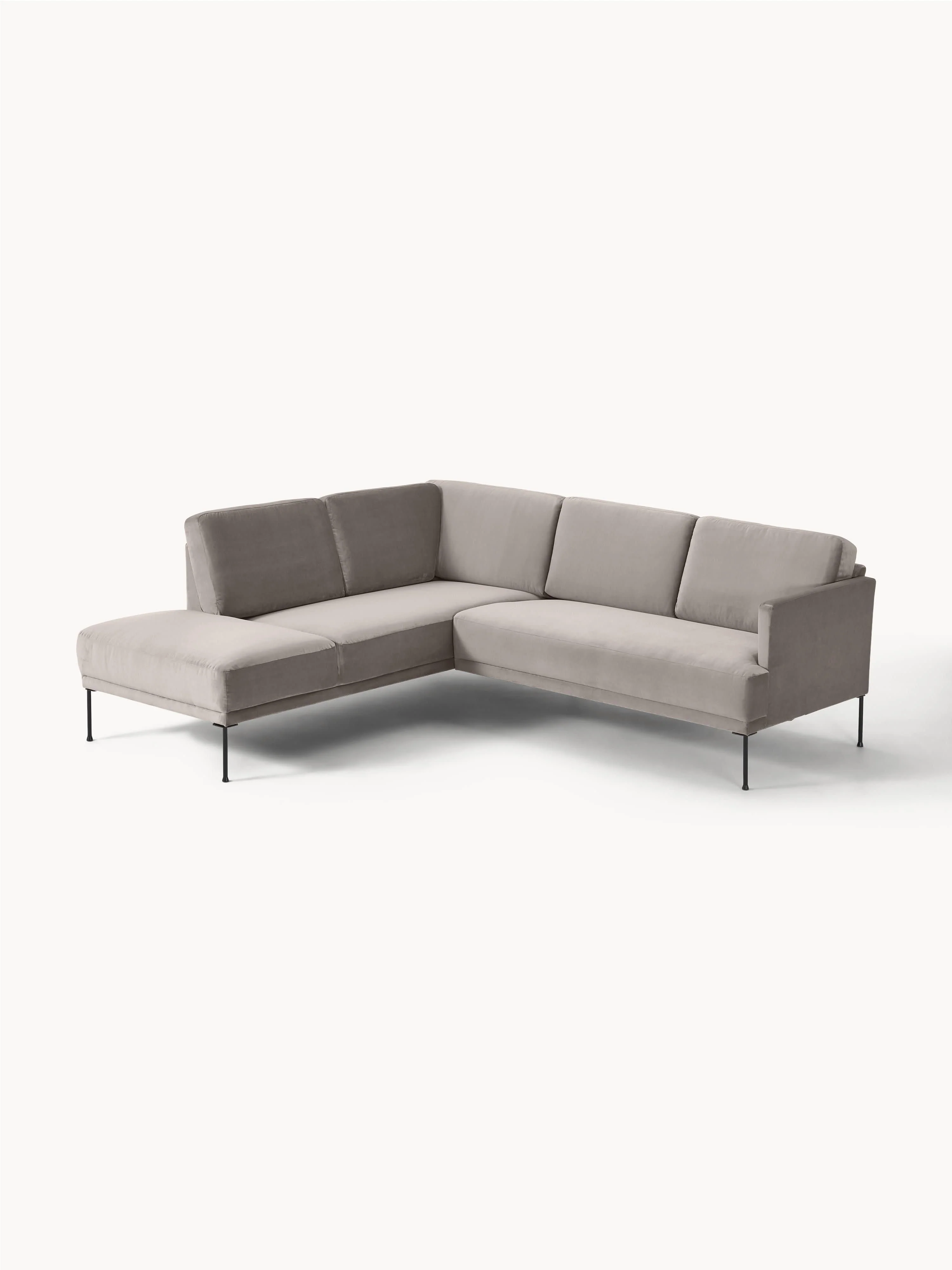 Fluwelen hoekbank Fluente