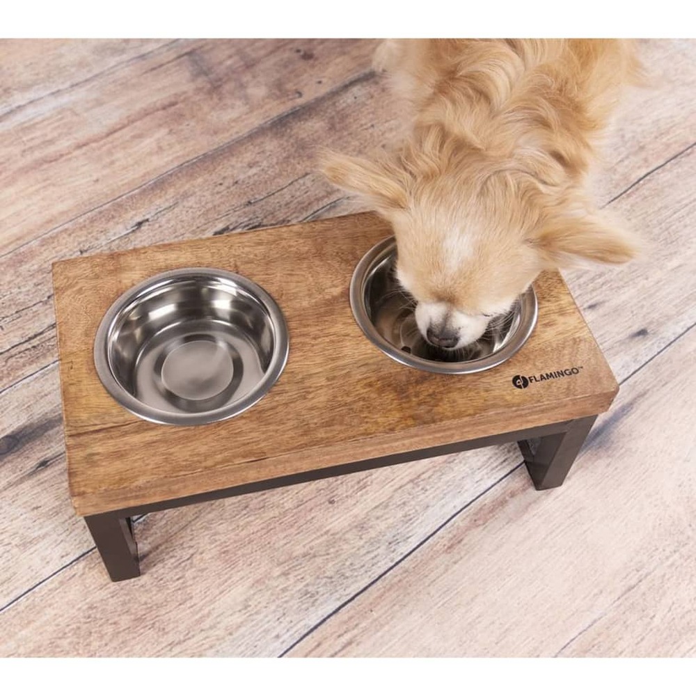 Bols à nourriture chien avec support tommy 2x800 ml