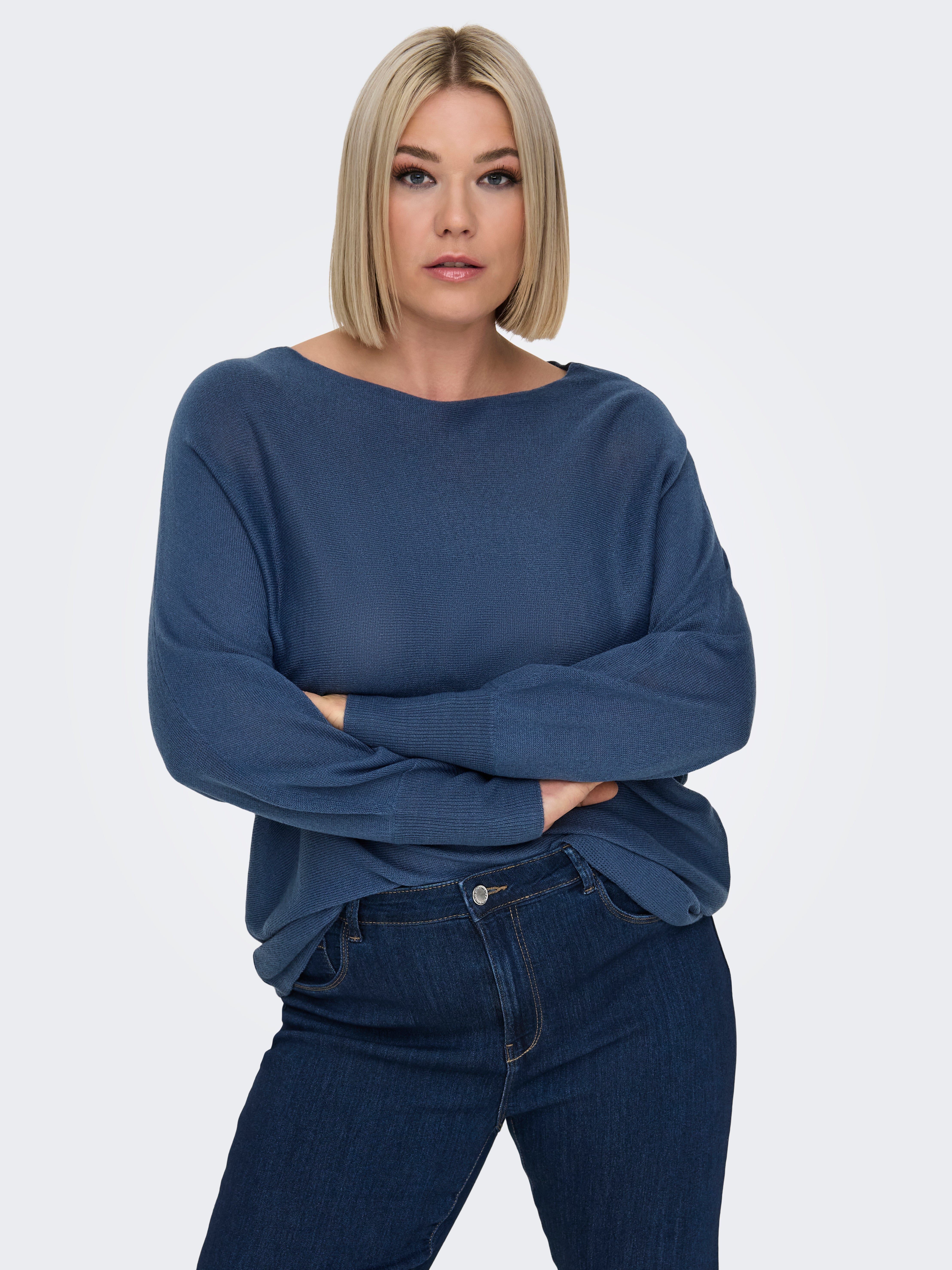 CARAIDA Strickpullover Vintage Indigo