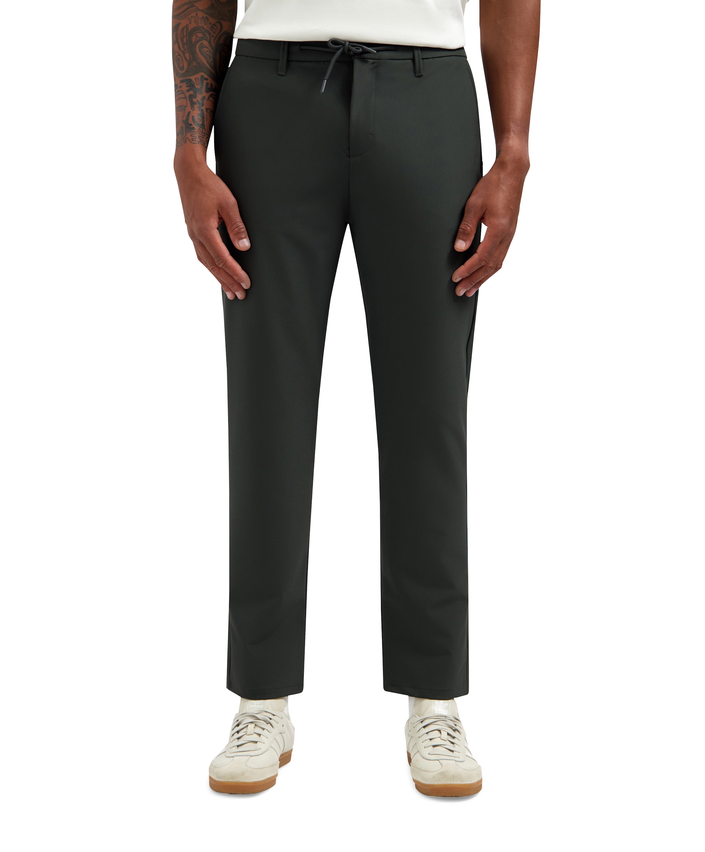 No Excess Pants Chino 4-Way Stretch Sedoc Rel heren broek grijs