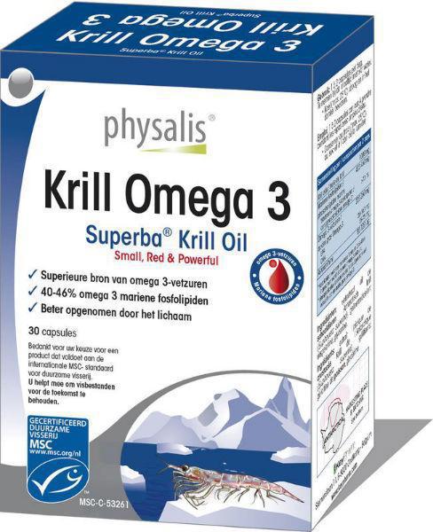 Physalis Krill Omega 3 30 capsules