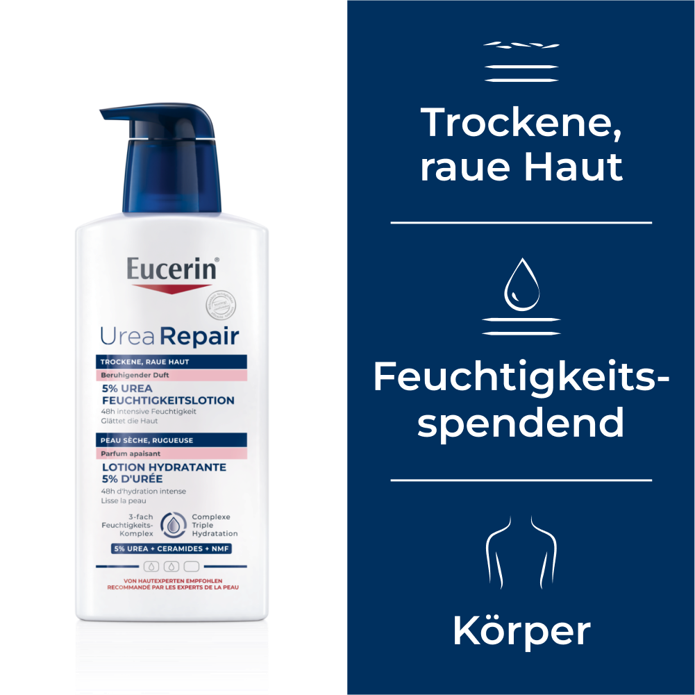 EUCERIN UreaRepair 5 %<br>400 ml, Flasche, Lotion, Urea mit Duft