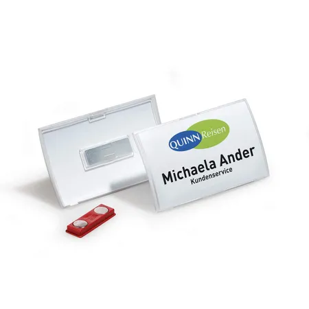 Durable 821519 Namensschild CLICK FOLD Magnet 54 x 90 mm, 10 Stück