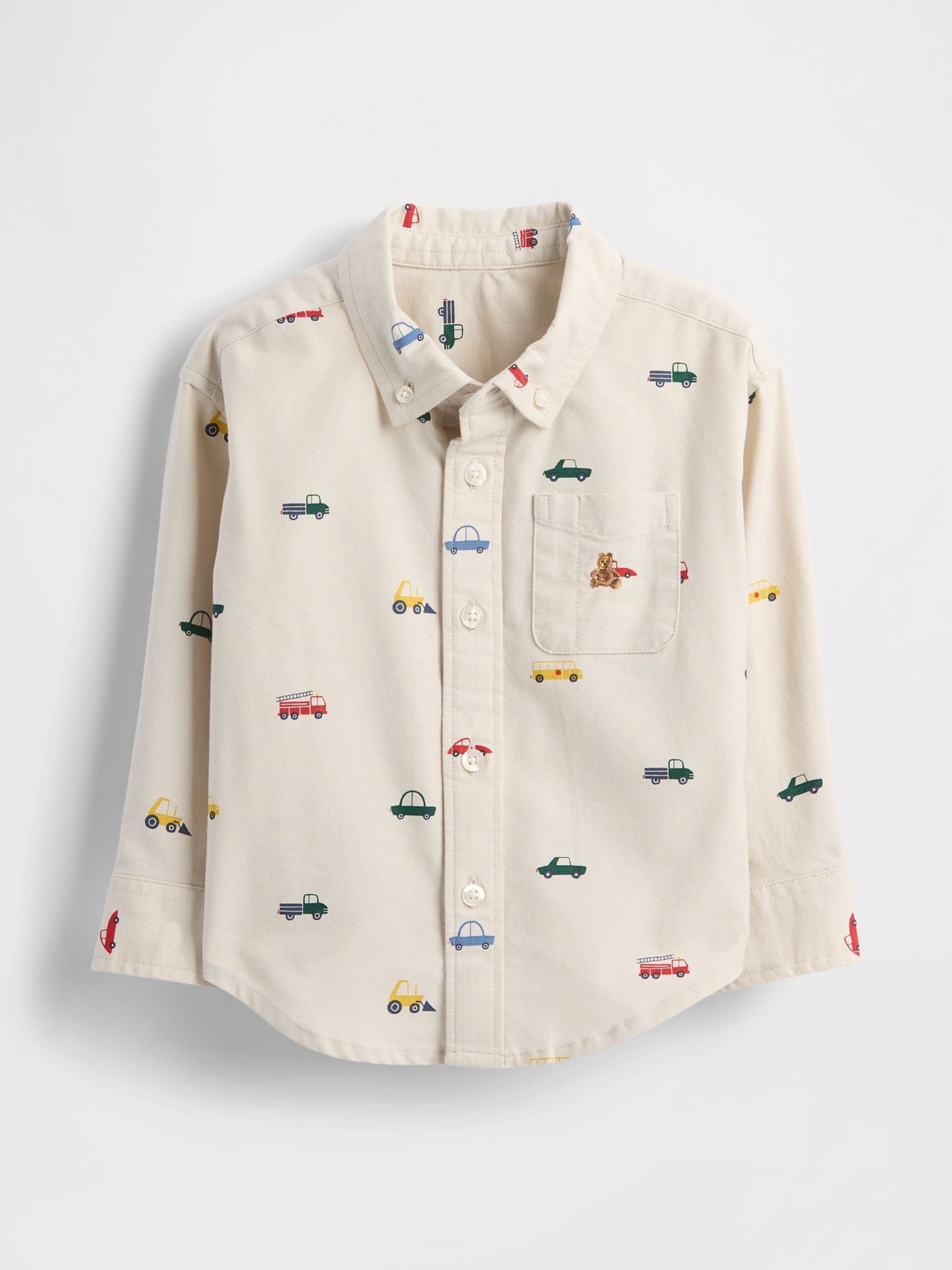 Crème - Gap oversized Oxford overhemd (6mnd -5jr)