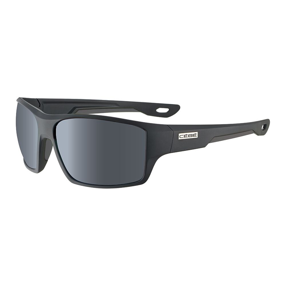 Cebe STRICKLAND - Lunettes de soleil polarisés black matte/zone polarized grey silver
