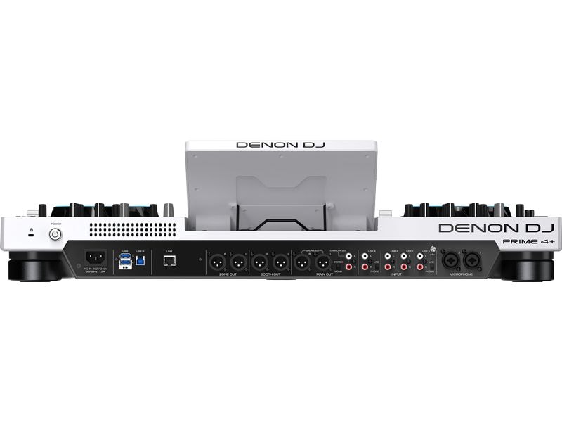 Denon DJ DJ-Controller Prime 4  Special Edition White 4-Deck Standalone-DJ-Controller mit Stems