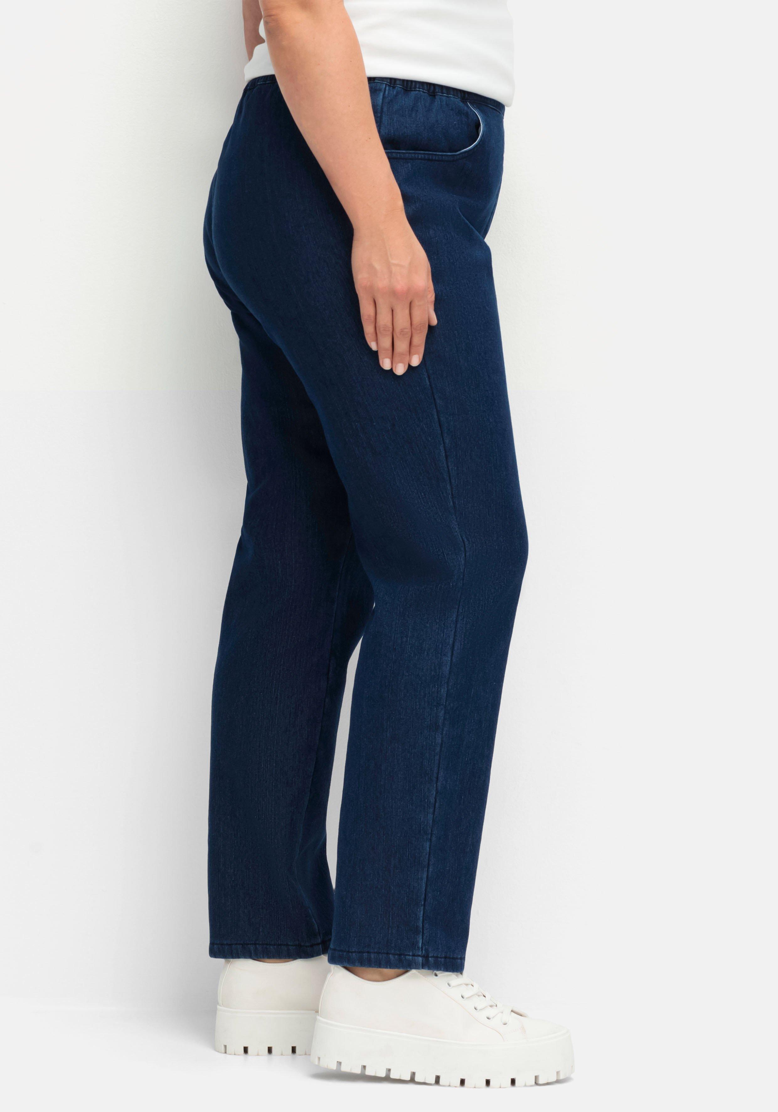 Thermojeans mit Komfortbund und Fleece-Futter
