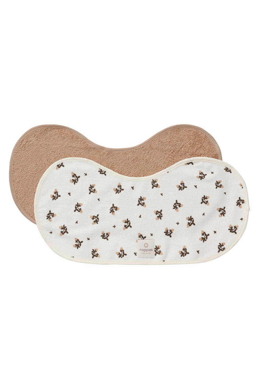 Blooming clover spuugdoekje - set van 2 Indian Tan