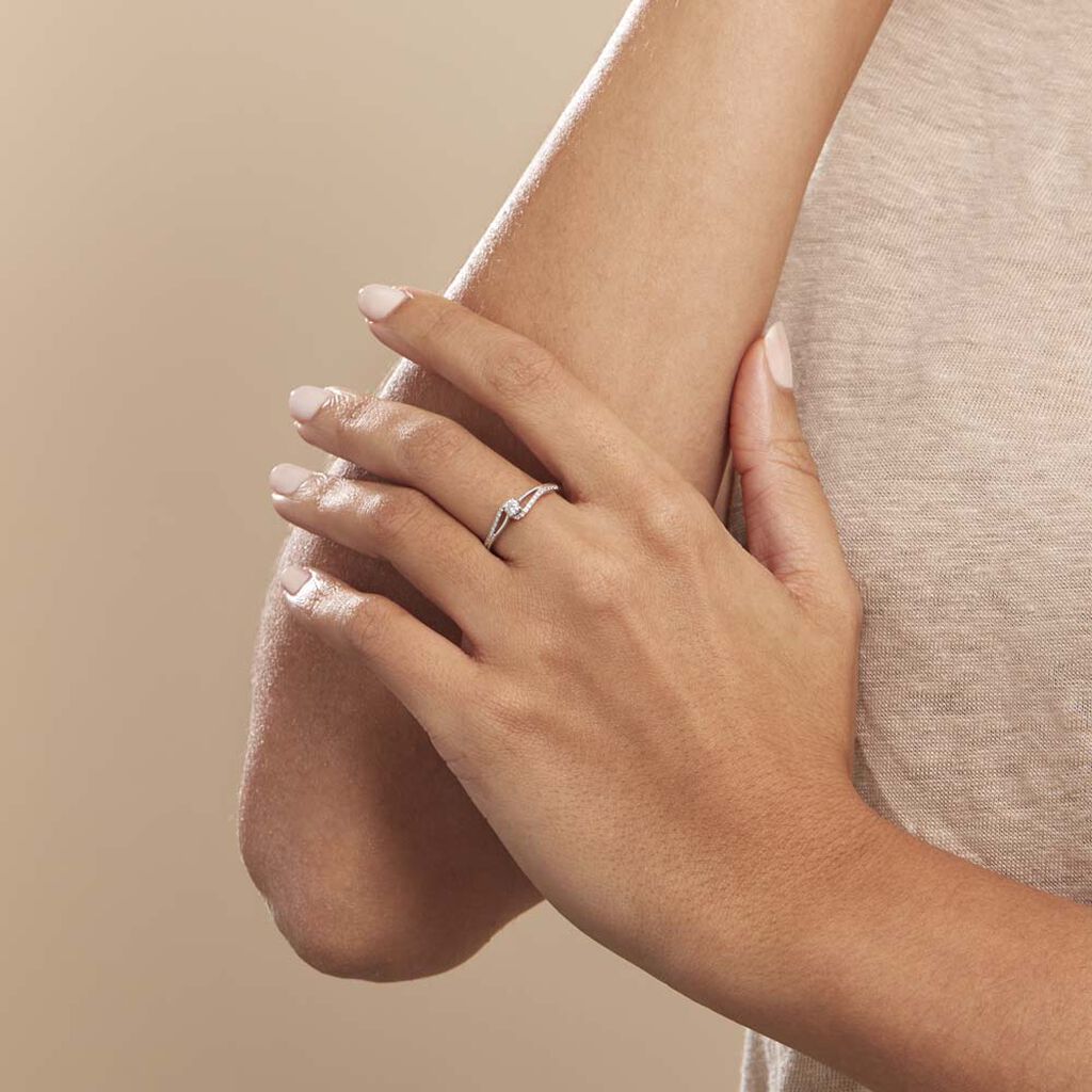 Bague Antigone Or Blanc Diamant
