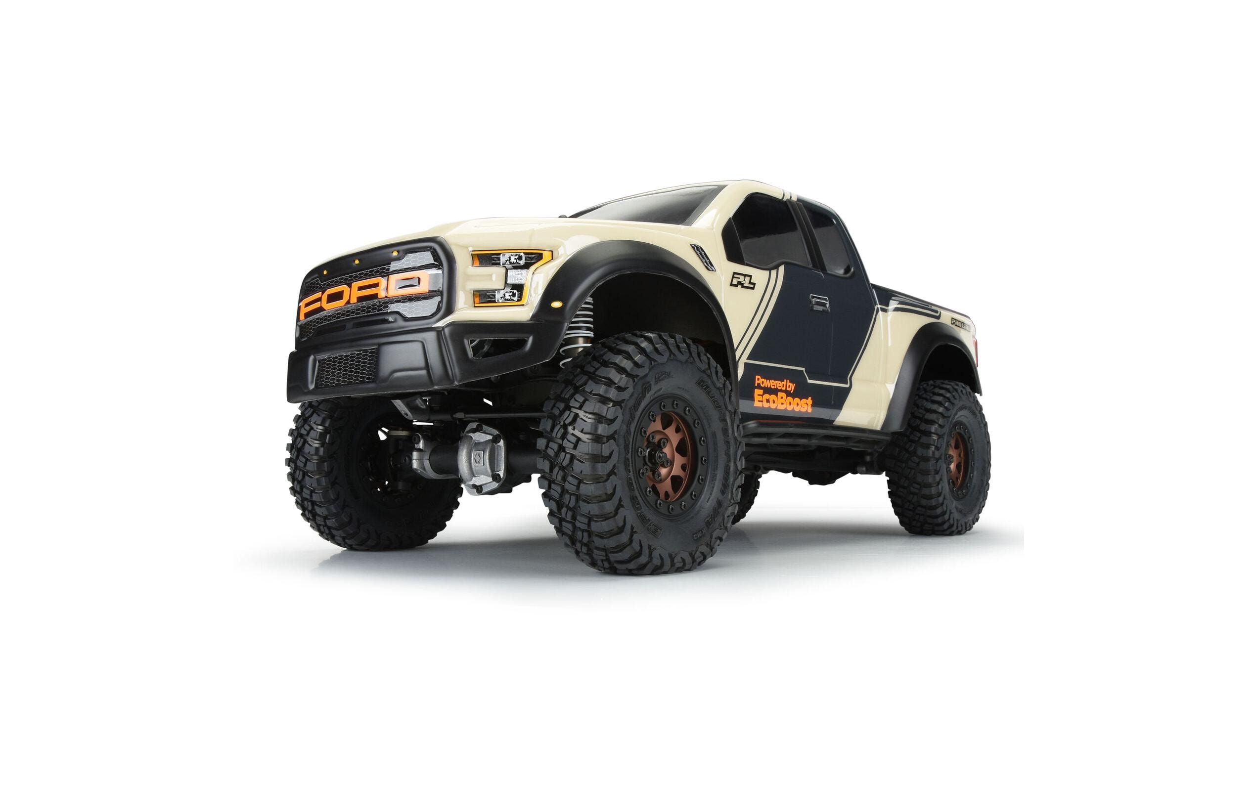 Karosserie Ford F-150 Raptor 2017 unlackiert, 1:10Karosserie für Crawler mit 313 mm Radstand