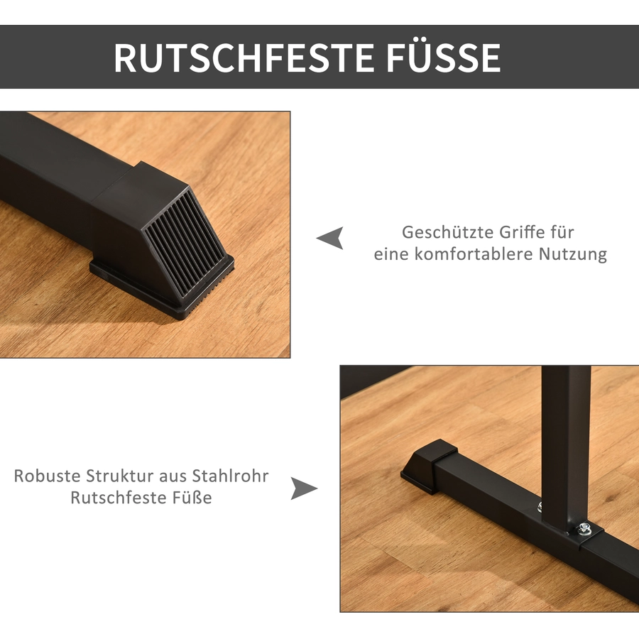 HOMCOM Dip-Station schwarz