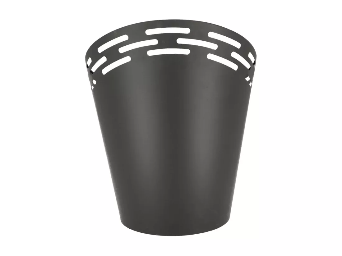 Braséro avec bandes découpées au laser en fer Noir