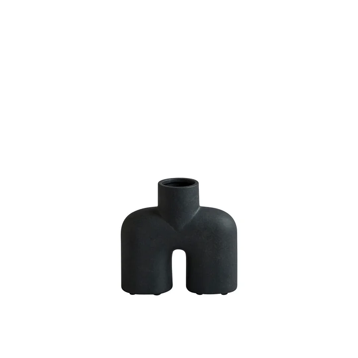 101 Copenhagen - Cobra Vase Uno Mini, schwarz