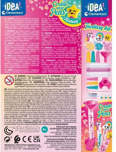 Clementoni - iDea - Glitterpennen - Knutselpakket - Creatieve Accessoires