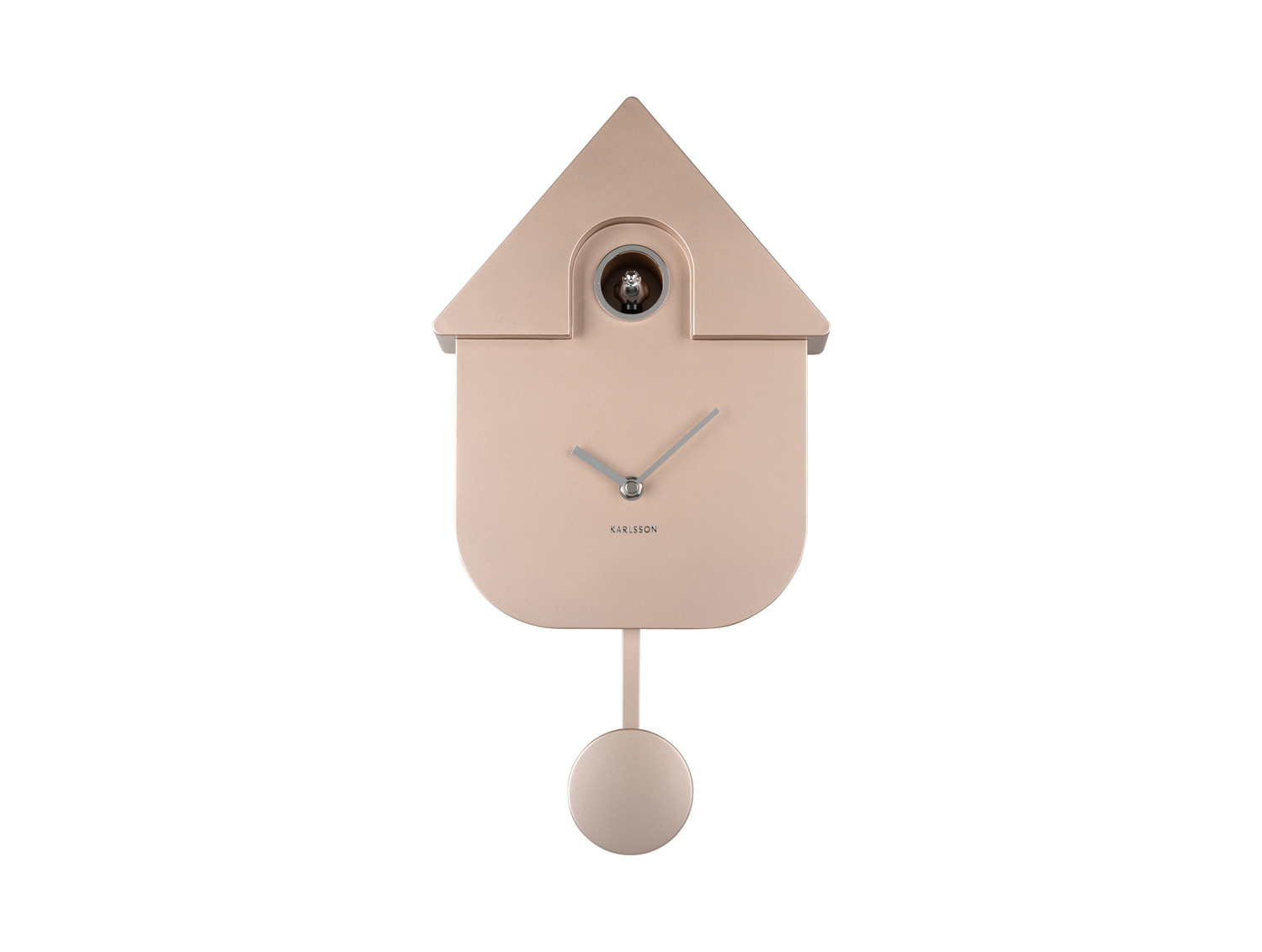 Wall clock Modern Cuckoo ABS metallic rose gold