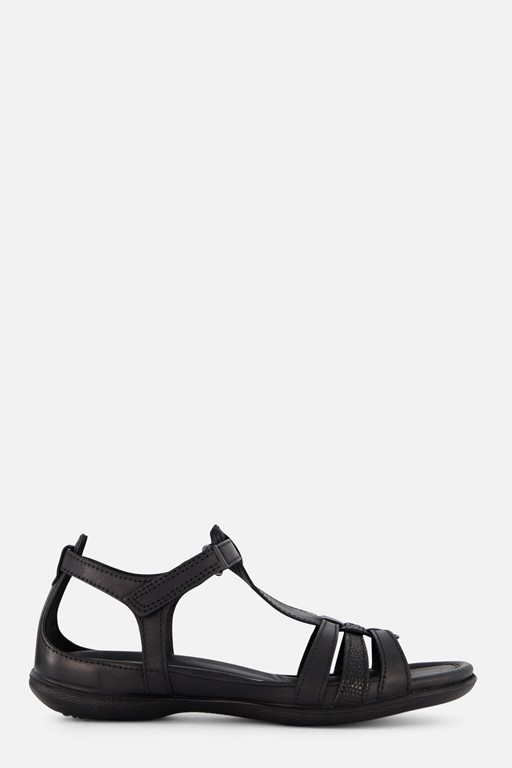 Ecco Flash Sandalen zwart Leer