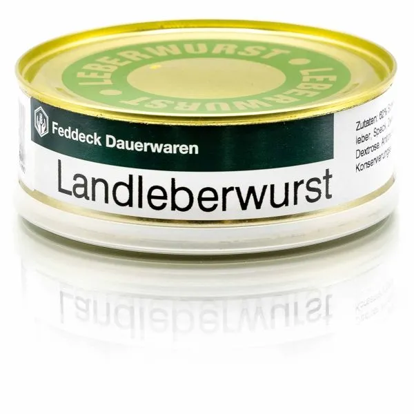 Feddeck Dauerwaren -  Dosenwurst Landleberwurst 200 g