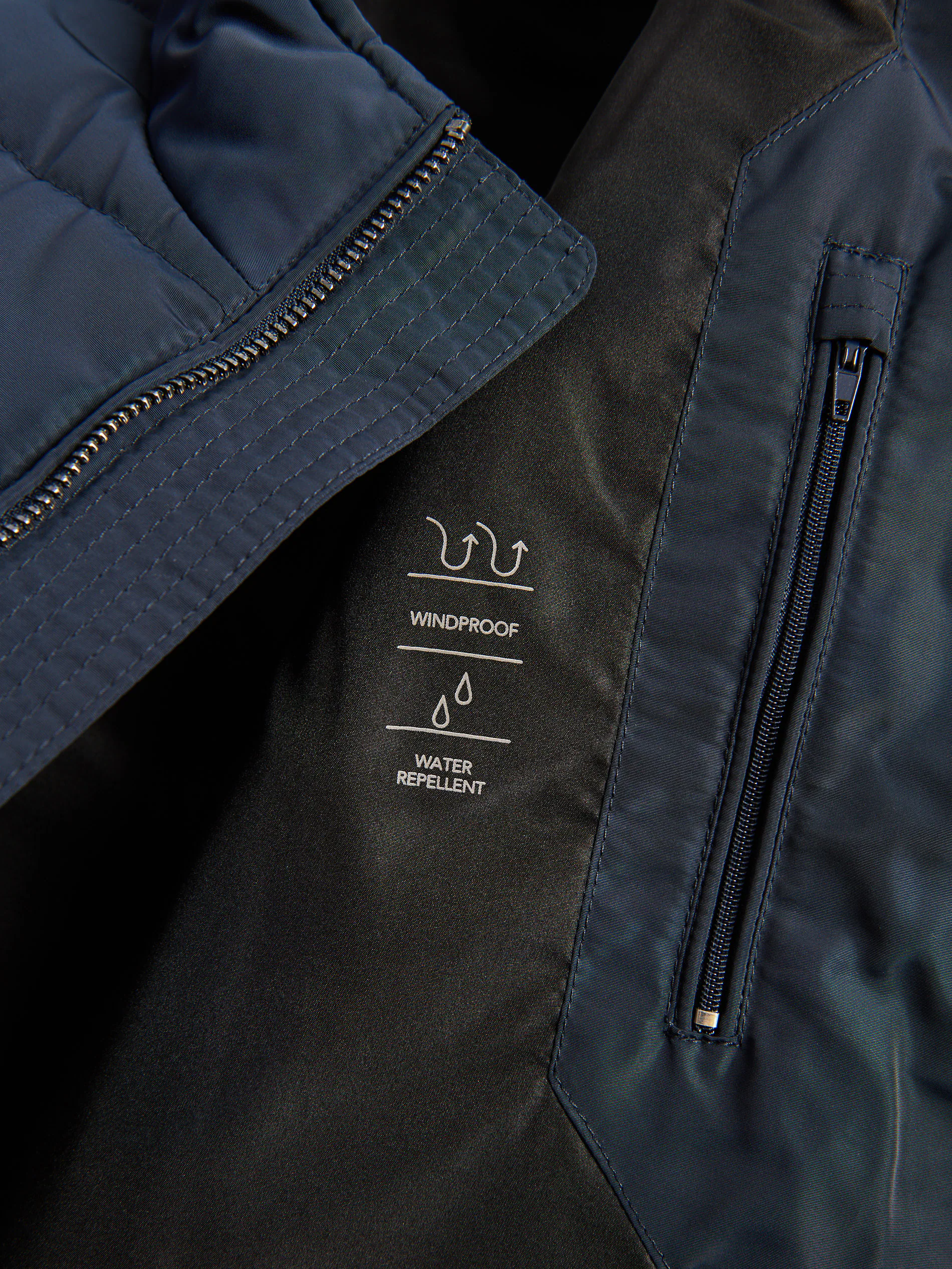 Gesteppte Bikerjacke