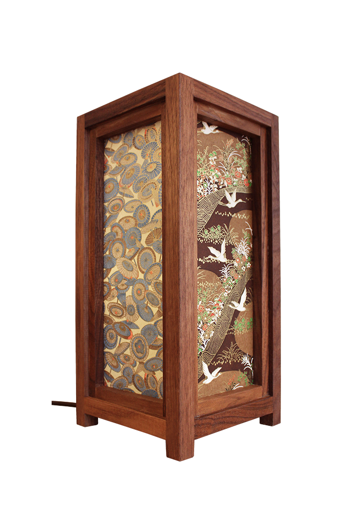 Tafellamp Chiba walnut