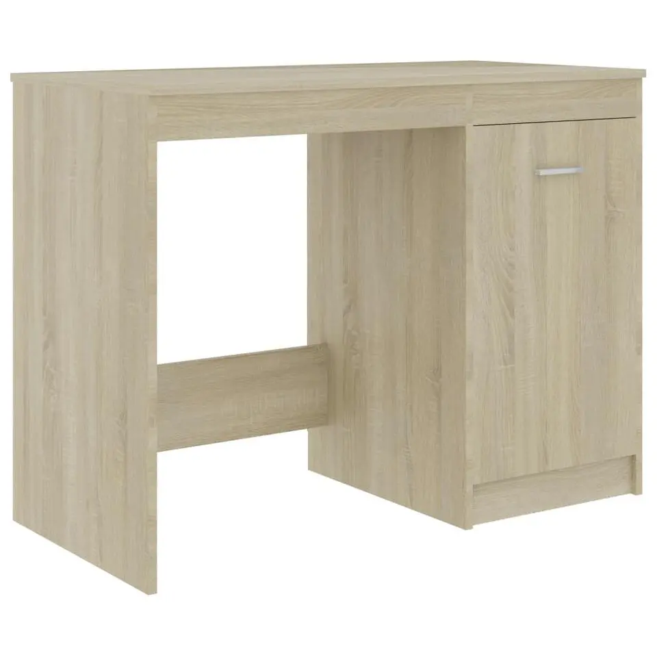 vidaXL - Bureau - Bruin - Bewerkt hout