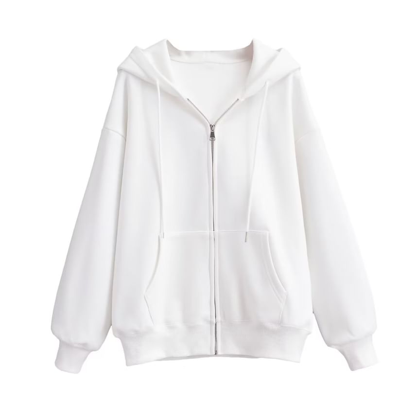 Morhan - Effen hoodie met rits