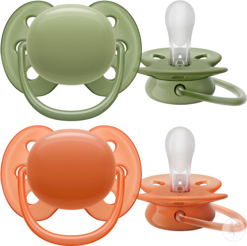 Philips Avent Sucette +18 Mois Ultra Air Kaki/Terracotta 2 Pièces
