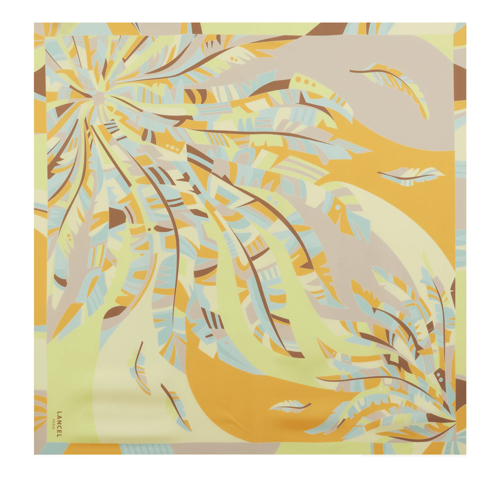 Carré 90 Arabesque Pattern-Mutlico Citron Vert