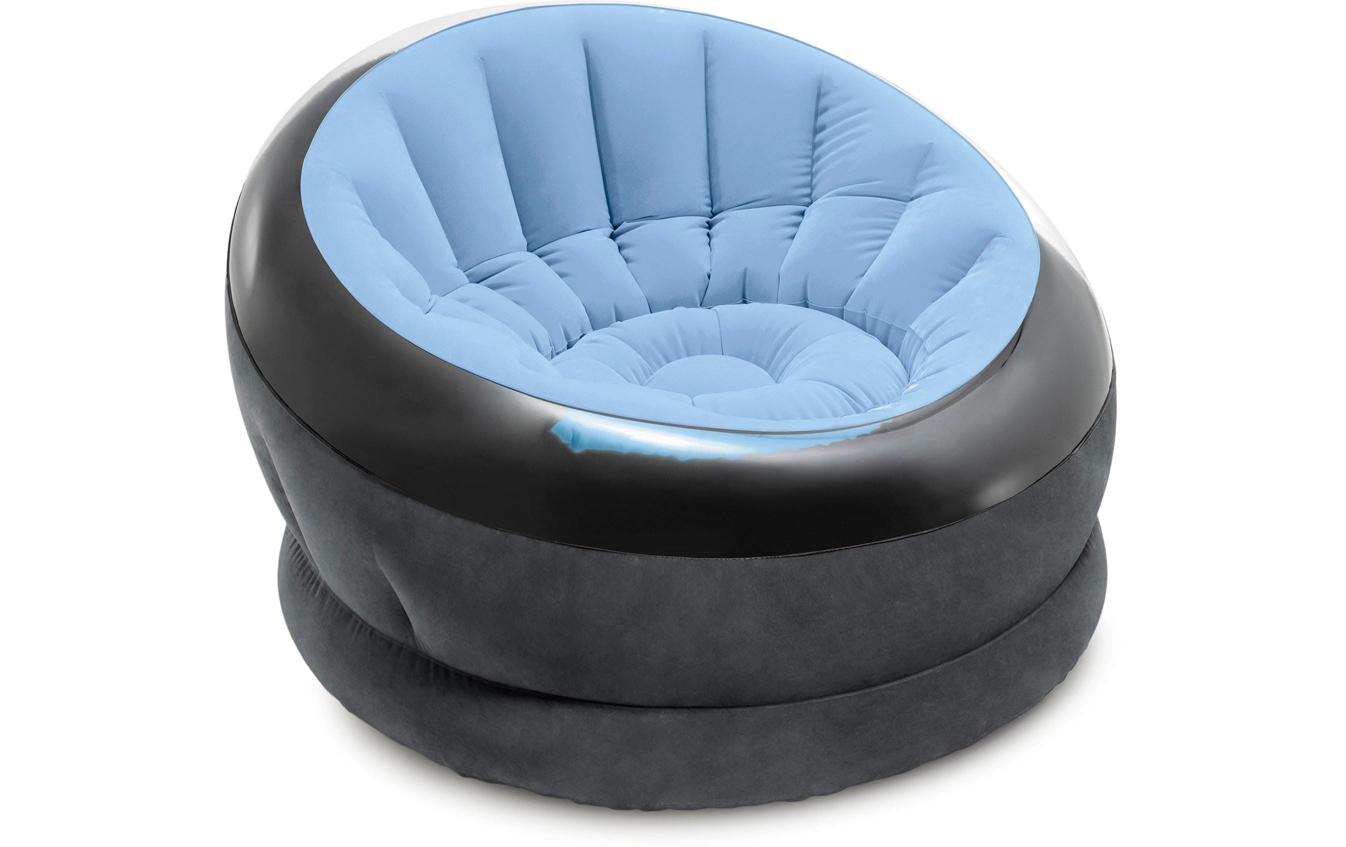 Aufblasbarer Sessel Empire 112 x 109 cm, Blau, SchwarzBequemer Luftsessel