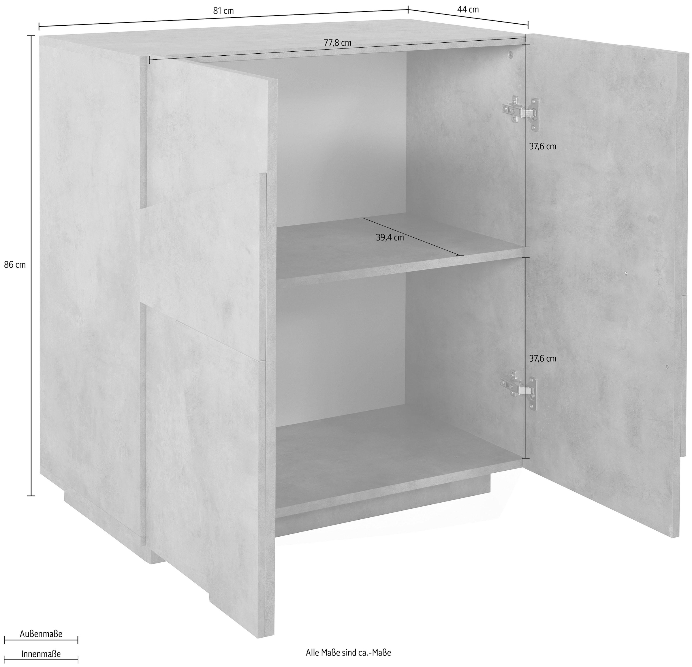 INOSIGN Sideboard »PING« Breite 80 cm