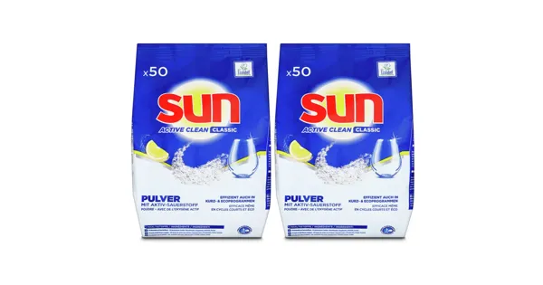 Sun Pulver Classic Active Clean Lemon 2x950g