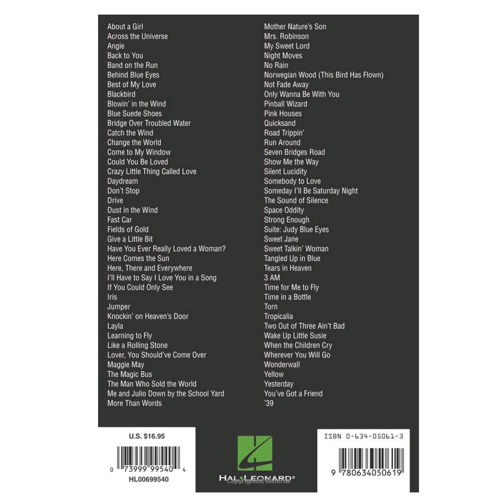 Hal Leonard Acoustic Rock Guitar Chord Songbook