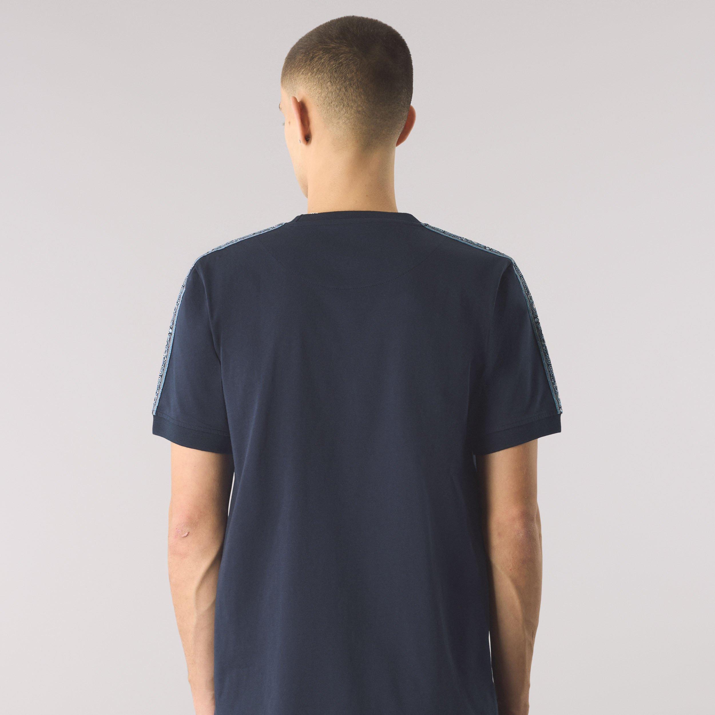 Pretty Green Eclipse Paisley Tape T Shirt