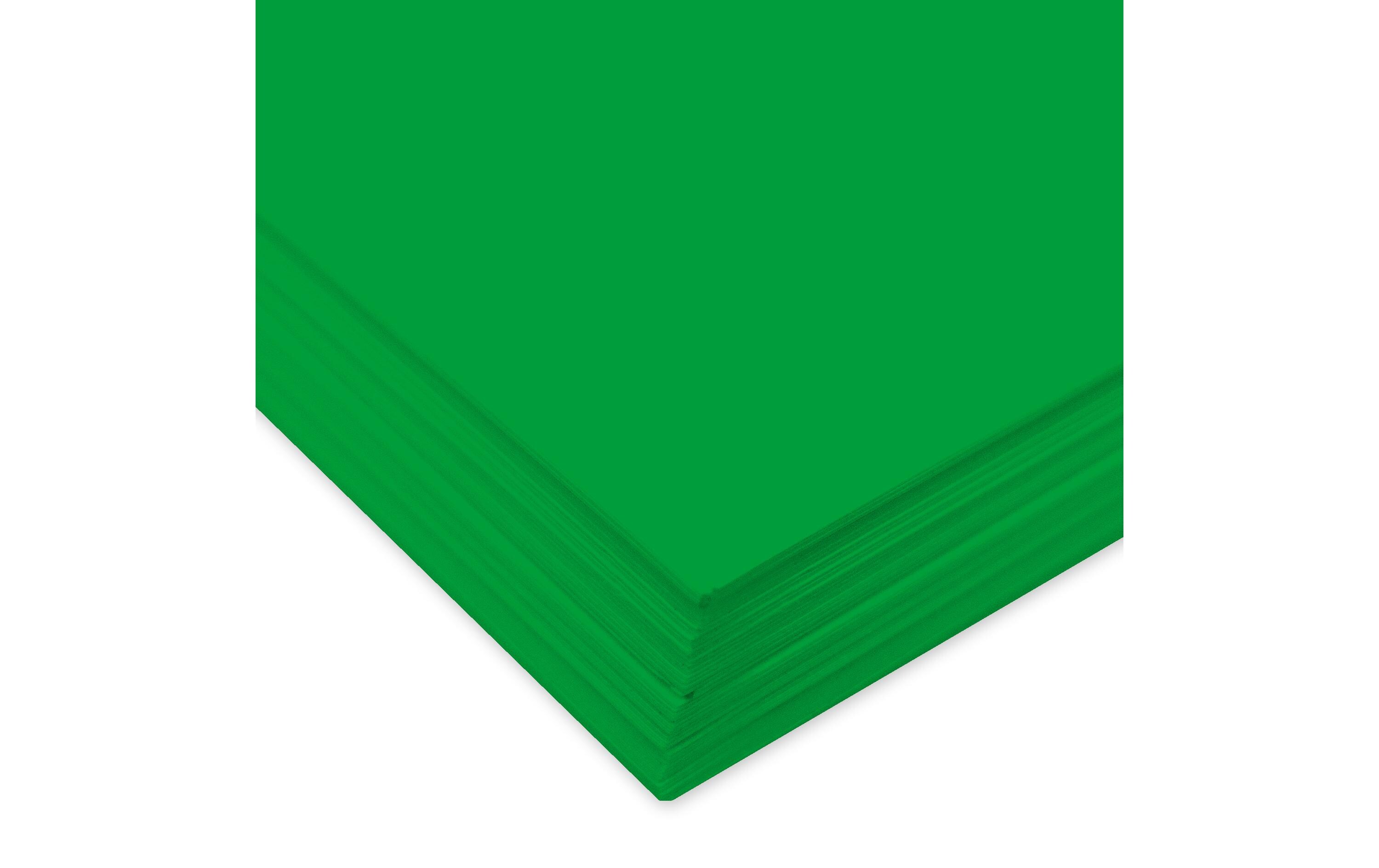 Tonzeichenpapier A4, 130 g/m², 100 Blatt, GrasgrünTonzeichenpapier in der Grosspackung