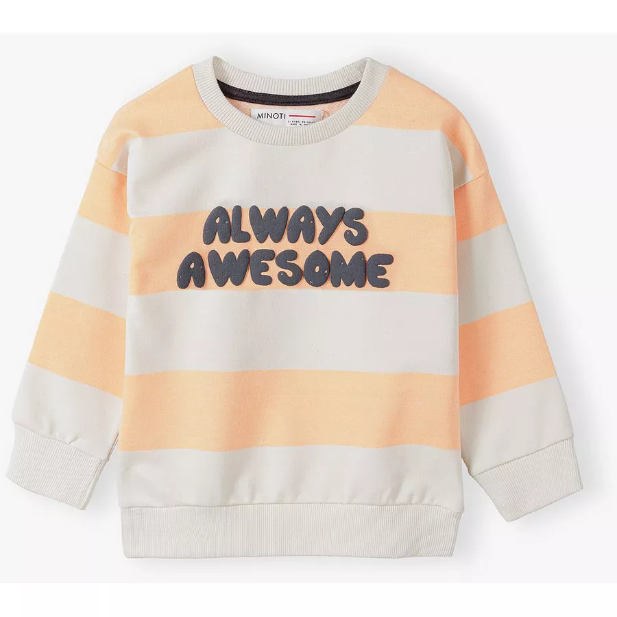 MINOTI Sweatshirt Epic OrangeWeiß