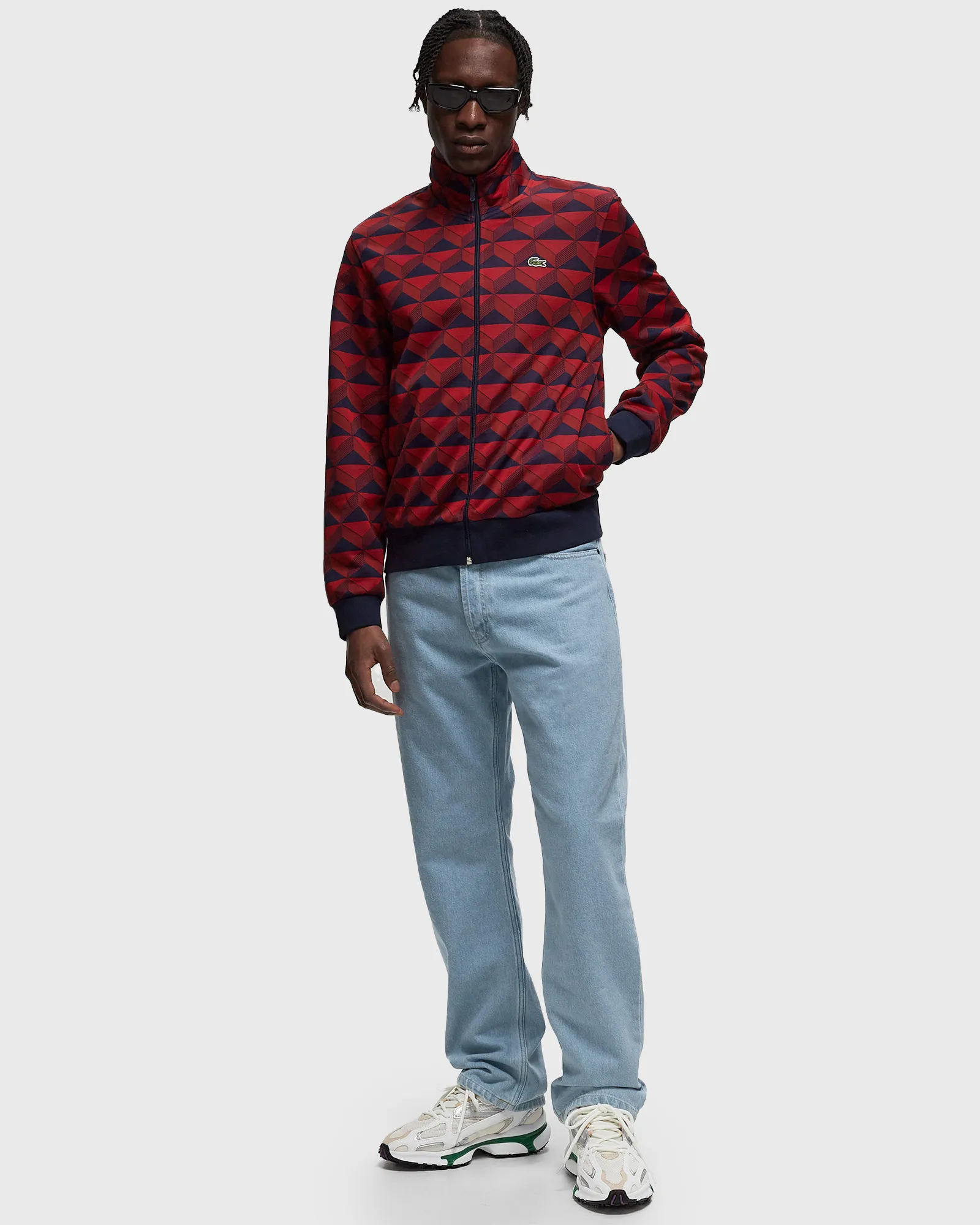 Moletom Lacoste Jacquard com Zíper