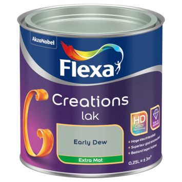 Flexa Creations binnenlak extra mat early dew 250 ml
