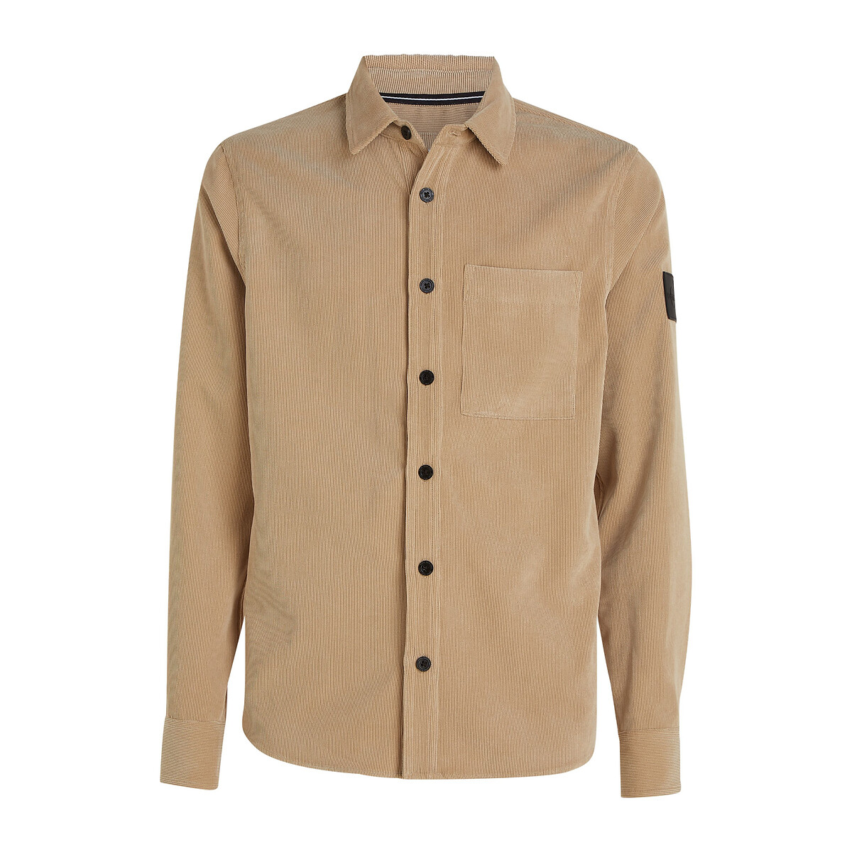 CALVIN KLEIN JEANS<br>Camisa reta em veludo