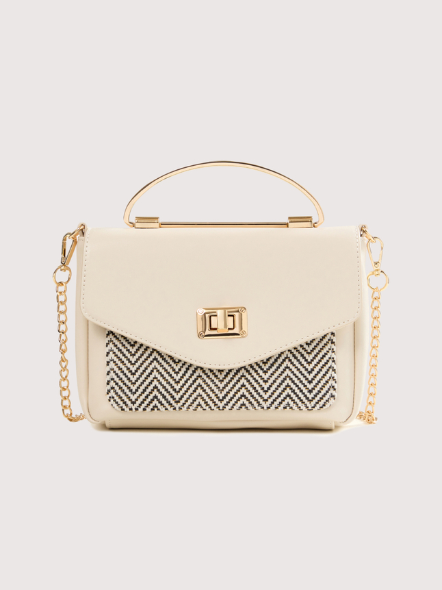 Sac besace bi-matière