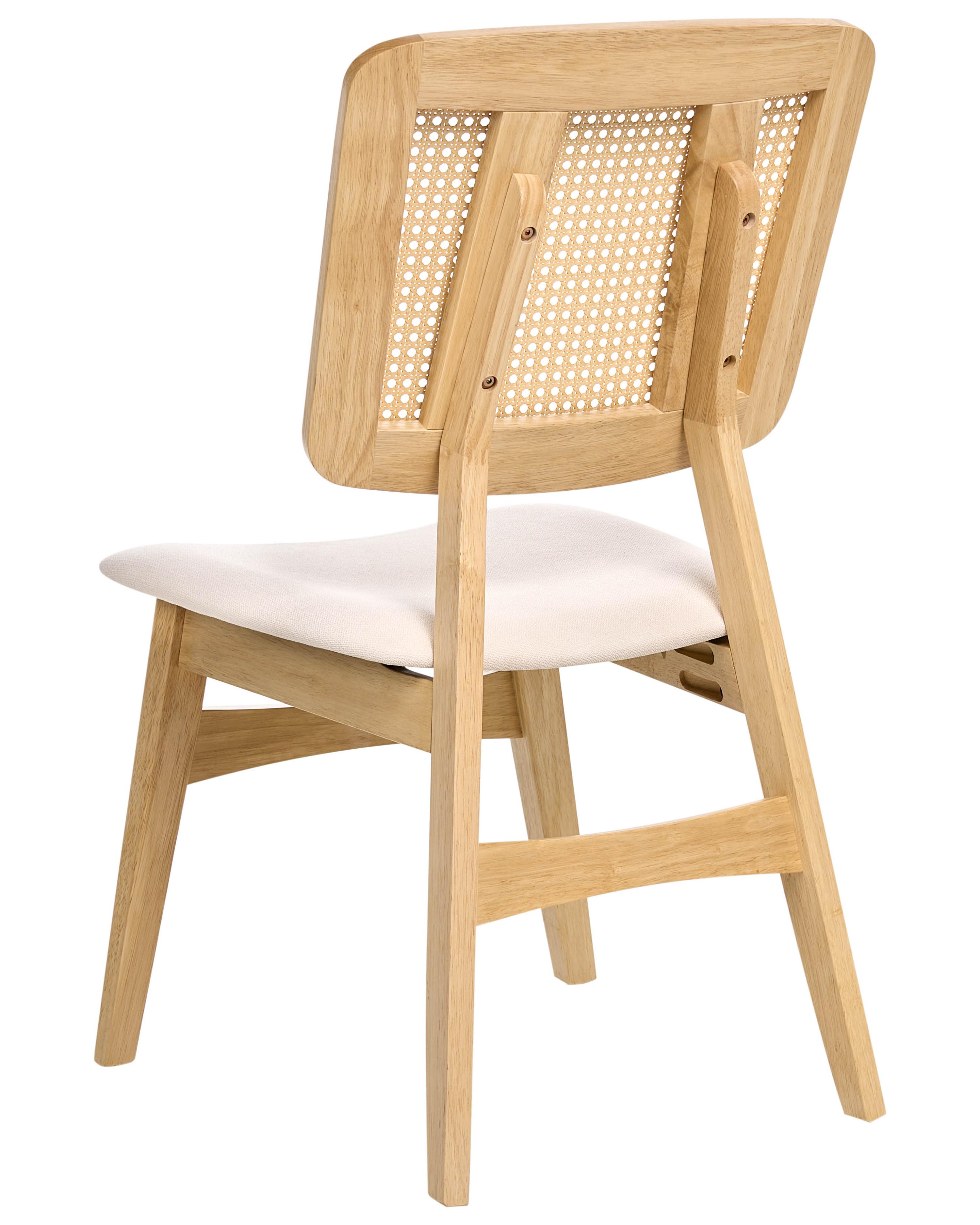 Set van 2 eetkamerstoelen ALCOVA Hout Lichtbruin