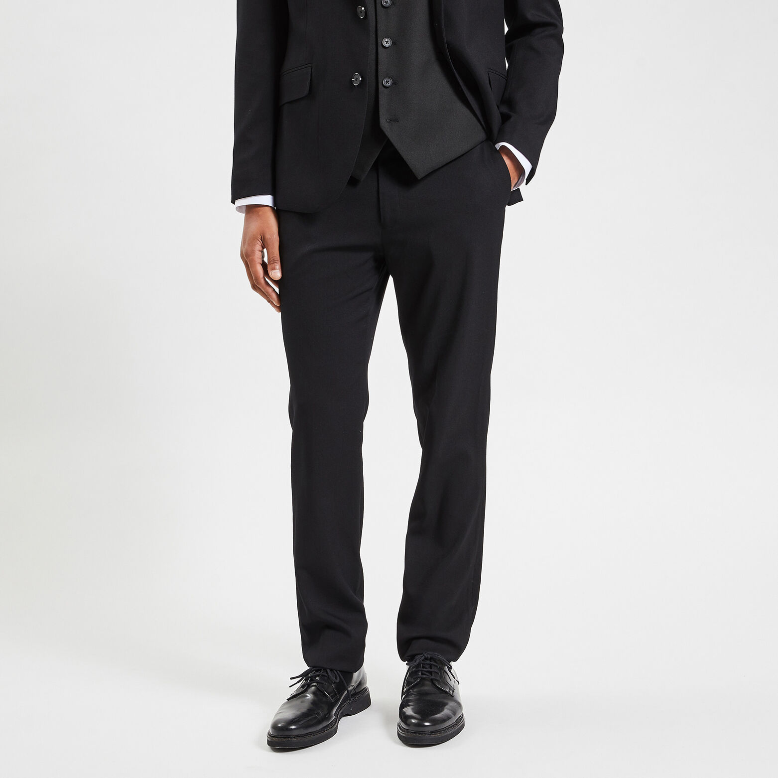 Pantalon de costume coupe slim Noir