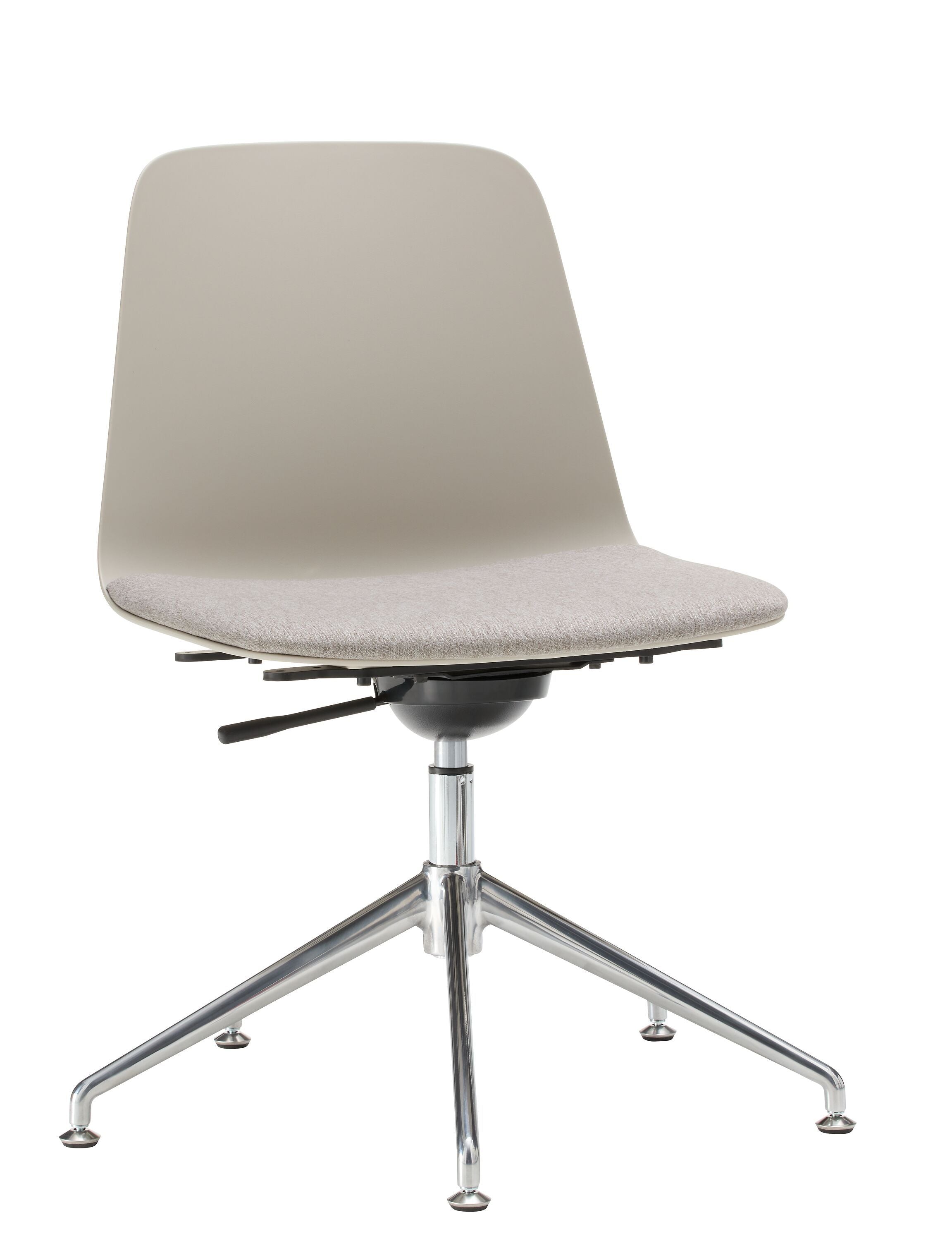 MUSK Bürostuhl - Hellgrau / B: 65.5 cm x T: 65.5 cm x H: 80.5 cm