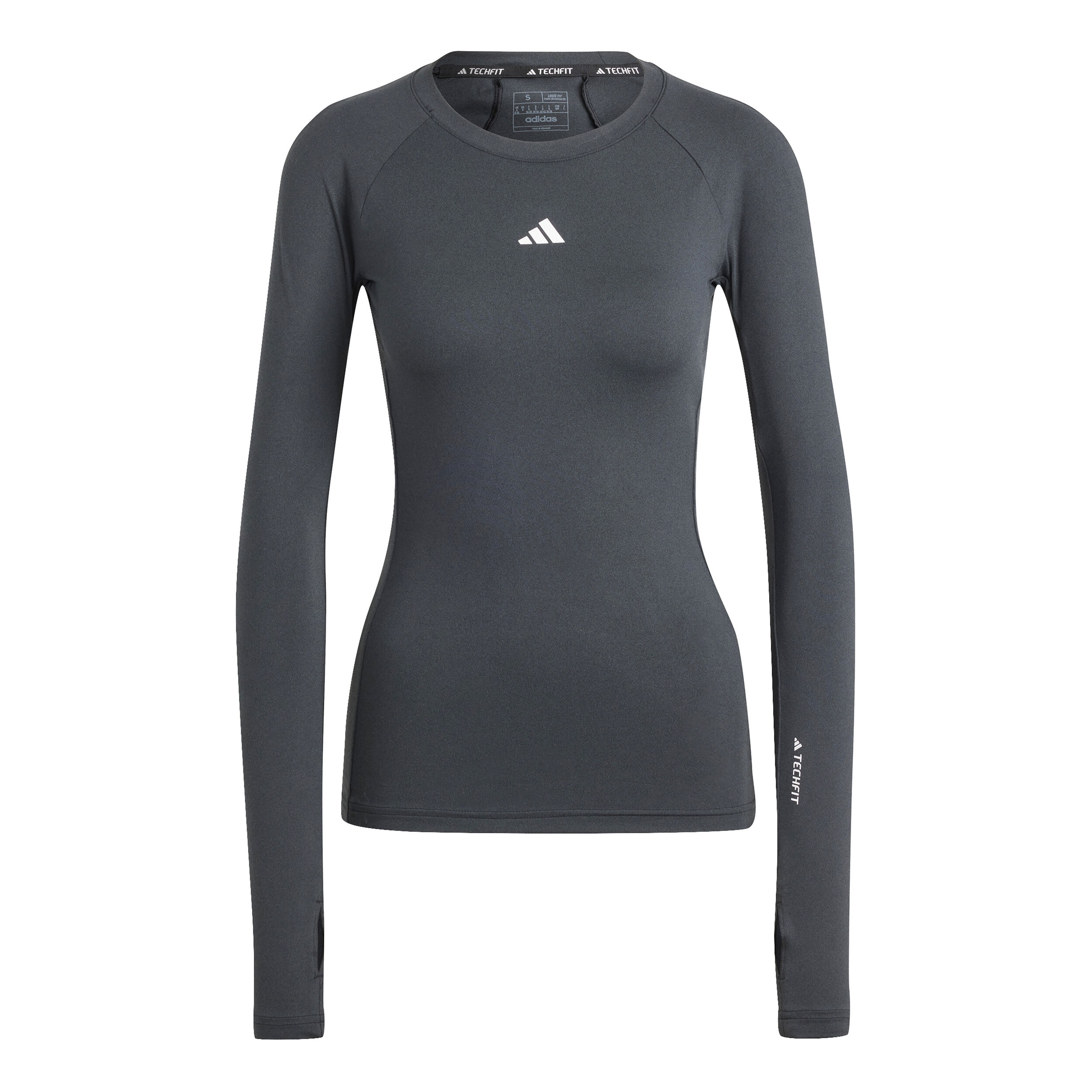 adidas Tech-Fit Haut Manches Longues Femmes - Noir