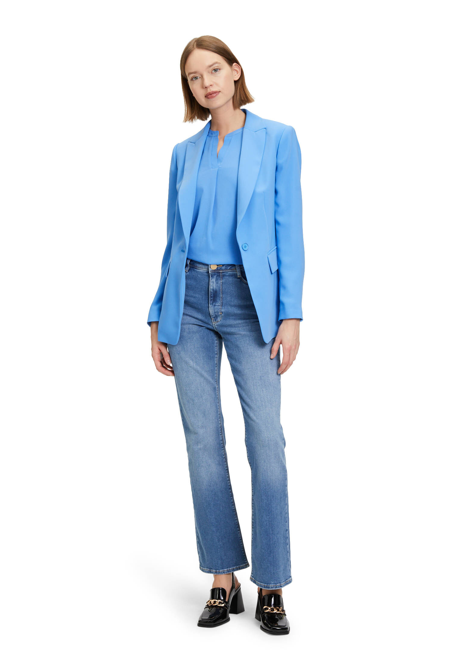 Betty & Co| Damen Longblazer mit Taschen
