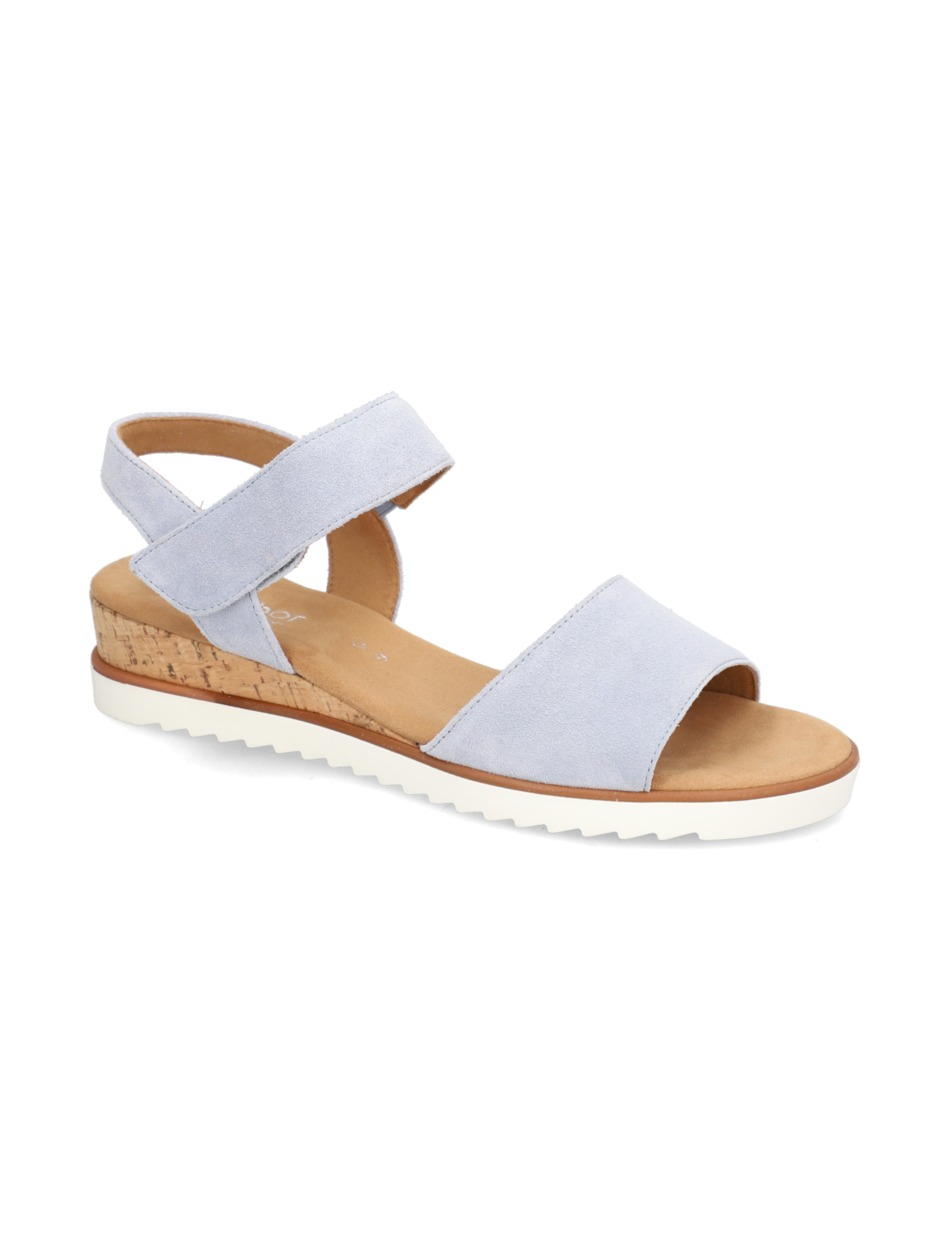 Veloursleder Sandale