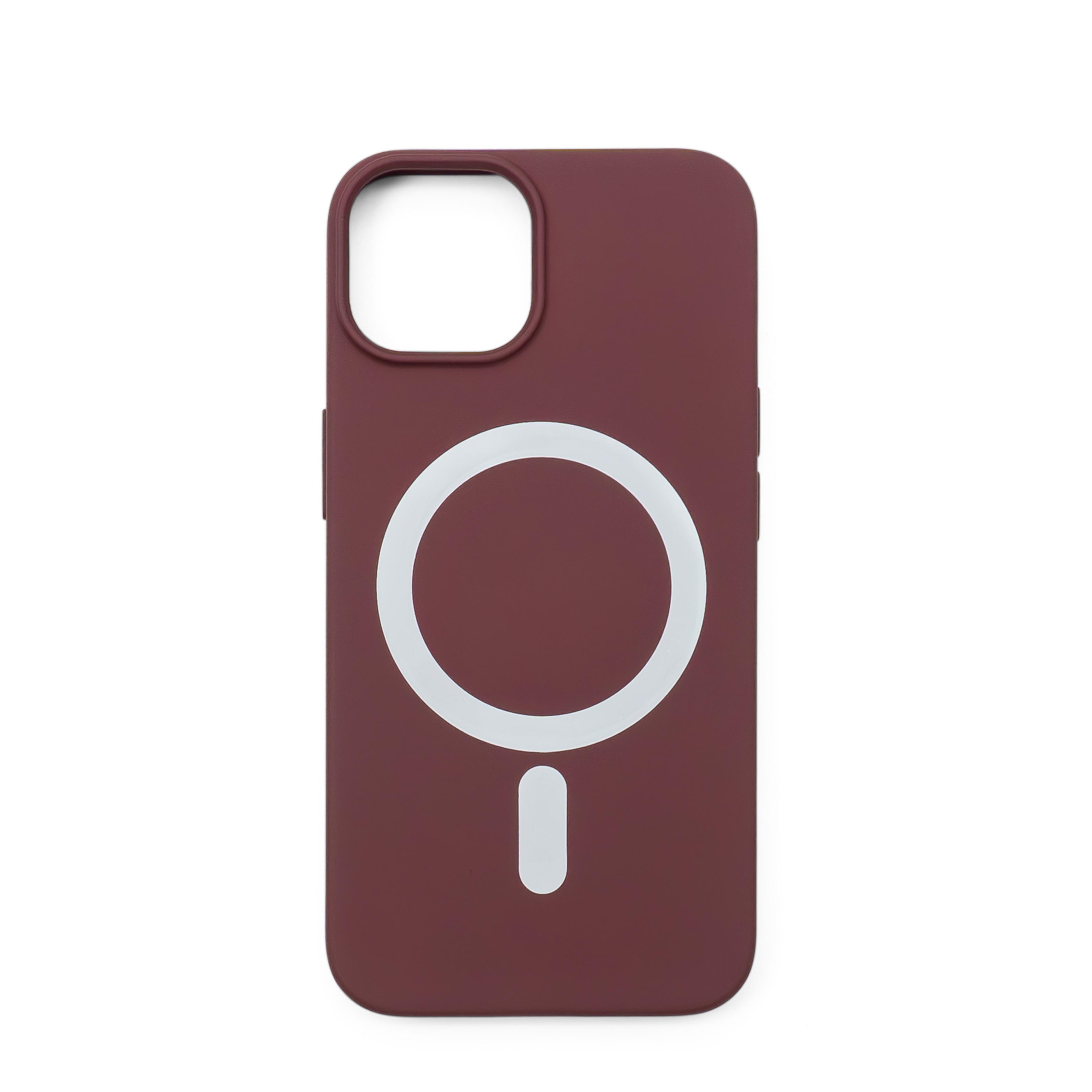 iPhone 13 MagSafe Silikon Case Hülle - Pflaume