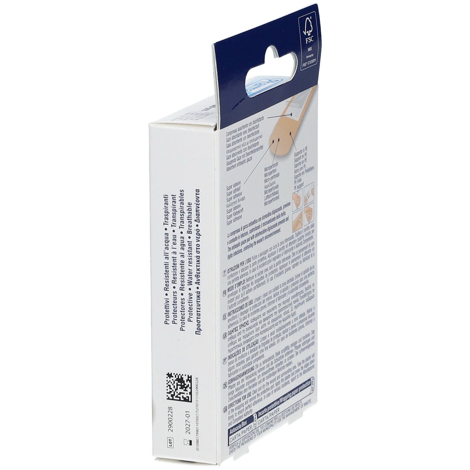 Pharmadoct Pflaster klassisch mit antiseptischer Auflage 5 Größen